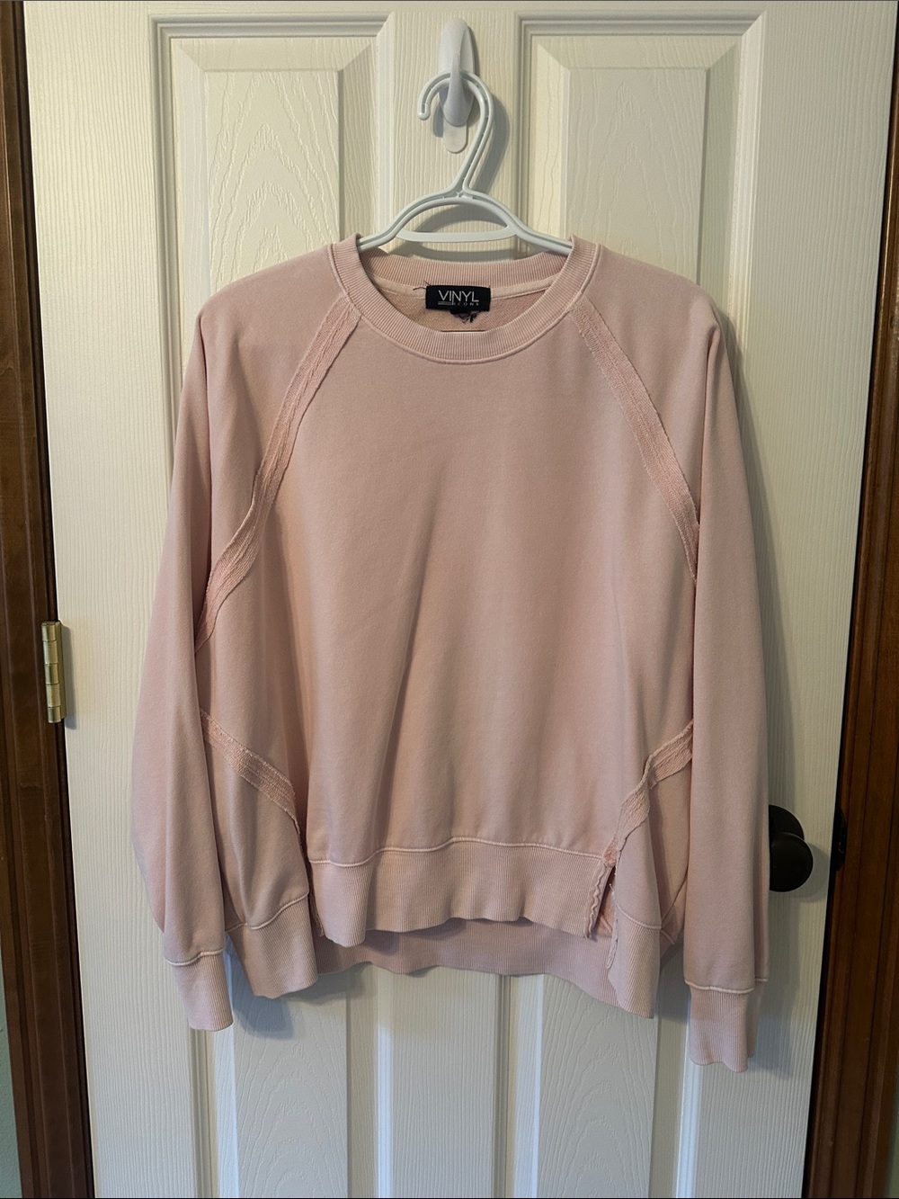 VINYL Pale Pink Crewneck Sweatshirt